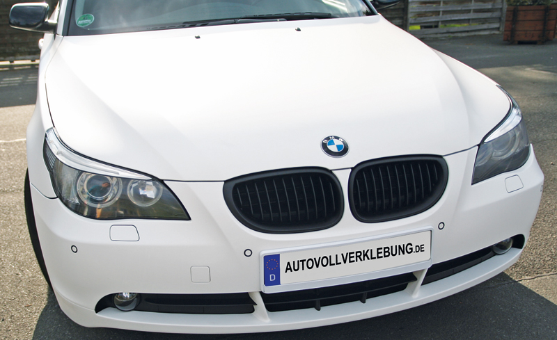 BMW Vollverklebung Haube weiss